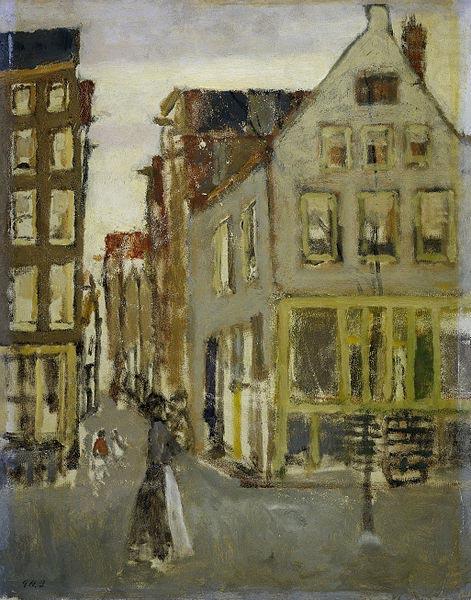 George Hendrik Breitner The Lauriergracht at the Tweede Laurierdwarsstraat oil painting picture